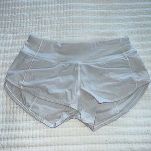 lululemon gray speed up shorts || size: 2 🩶🩶